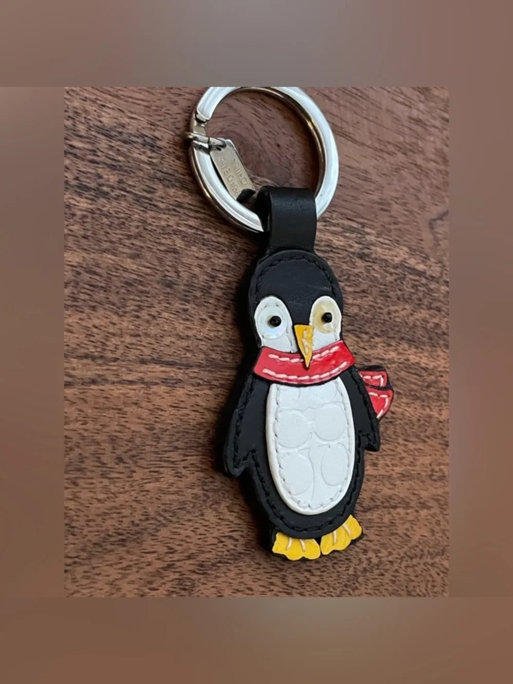 Coach Leather Penguin Bagcharm /Keychain - Picture 4 of 4